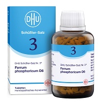 BIOCHEMIE DHU 3 Ferrum phosphoricum D 6 Tabletten - 900Stk - DHU Nr. 3 & 4