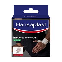 HANSAPLAST robustes Sporttape 2,5 cmx10 m weiß - 1Stk