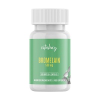 BROMELAIN 500 mg 1200 F.I.P aus Ananas vegan Kaps. - 100Stk - Vegan
