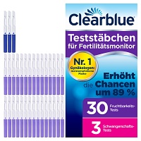 CLEARBLUE Fertilitätsmonitor Teststäbchen 30+3 - 33Stk - Kinderwunsch