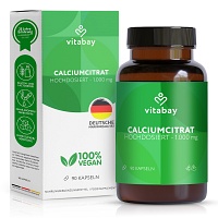 CALCIUMCITRAT 1000 mg Kalzium hochdosiert Kapseln - 90Stk - Calcium