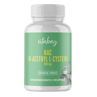NAC 600 mg N-Acetyl L-Cystein vegan Kapseln - 120Stk - Entgiften-Entschlacken-Entsäuern
