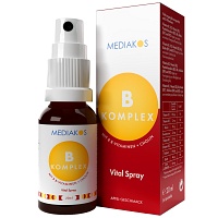 VITAMIN B KOMPLEX Mediakos Vital Spray vegan - 20ml