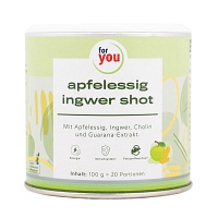 FOR YOU apfelessig ingwer shot Pulver - 100g - Stärkung Immunsystem