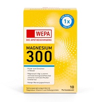 WEPA Magnesium 300+Vit.C zuckerfrei Pulver - 10X4.5g