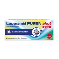 Loperamid PUREN akut - schnelle Hilfe bei akutem Durchfall