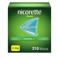 NICORETTE Kaugummi 4 mg freshmint - 210Stk - Raucherentwöhnung