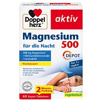 DOPPELHERZ Magnesium 500 für die Nacht Tabletten - 60Stk