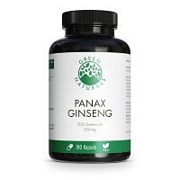 GREEN NATURALS Panax Ginseng hochdos.vegan Kapseln - 180Stk