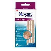 NEXCARE Steri-Strip Wundverschl.Str.6x75mm hellbr. - 6Stk