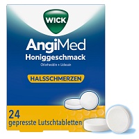 Power Image von WICK AngiMed ​Honiggeschmack Lutschtabletten bei Halsschmerzen, 24 Stück.​
