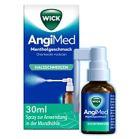 Power Image von WICK AngiMed ​Mentholgeschmack Spray bei Halsschmerzen, 30 ml