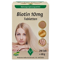 BIOTIN 10 mg hochdosiert vegan Tabletten - 240Stk