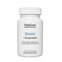 BIOTIN HOCHDOSIERT+Lecithin vegan Kapseln - 120Stk - Für Frauen & Männer