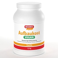 AUFBAUKOST vegan Vanille Megamax Pulver - 1500g