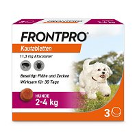 FRONTPRO 11 mg Kautabletten f.Hunde 2-4 kg - 3Stk - AKTIONSARTIKEL
