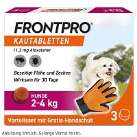 FRONTPRO 11 mg Kautabletten f.Hunde 2-4 kg - 3Stk - AKTIONSARTIKEL