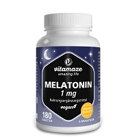 MELATONIN 1 mg hochdosiert vegan Tabletten - 180Stk - Vegan