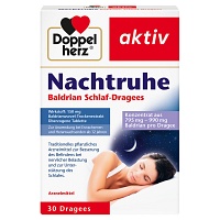 DOPPELHERZ Nachtruhe Baldrian Schlaf-Dragees - 30Stk