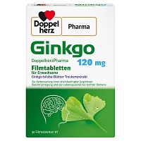 GINKGO DOPPELHERZPHARMA 120 mg Filmtabletten - 30Stk - Gedächtnis, Nerven & Beruhigung
