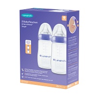 LANSINOH NaturalWave Babyflaschen 240ml & Sauger M - 2Stk