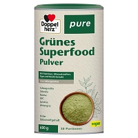 DOPPELHERZ Grünes Superfood pure Pulver - 600g - Mineralstoffe & Vitamine