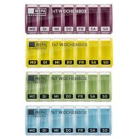 WEPA 1x7 Wochenbox farbig sortiert/pastell - 1Stk
