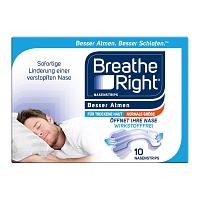 BESSER Atmen Breathe Right Nasenpfl.normal transp. - 10Stk