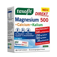 TAXOFIT Magnesium 500+Calcium+Kalium Direkt Gran. - 20Stk