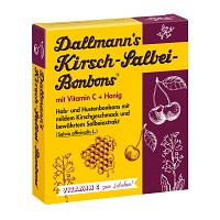 DALLMANNS Kirsch Salbei Bonbons m.Vitamin C+Honig - 37g