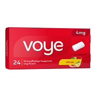 VOYE Citrus 4 mg wirkstoffhalt.Kaugummi m.Nikotin - 24Stk