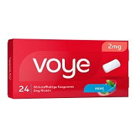 VOYE Mint 2 mg wirkstoffhalt.Kaugummi mit Nikotin - 24Stk
