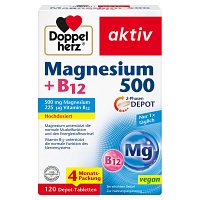 DOPPELHERZ Magnesium 500+B12 2-Phasen Depot Tabl. - 120Stk - Muskeln, Knochen & Bewegungsapparat