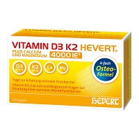 VITAMIN D3 K2 Hevert plus Ca Mg 4000 IE/2 Kapseln - 120Stk