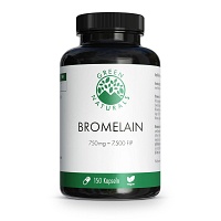GREEN NATURALS Bromelain 750 mg vegan mit 7500 FIP