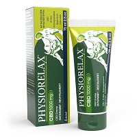 Packshot und Verpackung Physiorelax CBD Creme 75 Milliliter