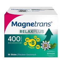 MAGNETRANS Relax+ 400 mg Granulat Sticks Blaubeere - 50Stk