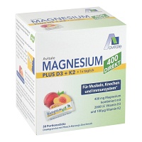 MAGNESIUM 400+D3+K2 direkt Pfir.Maracu.Gra.Sticks - 50X2.5g - Stärkung Immunsystem