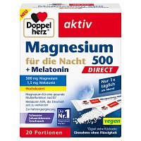DOPPELHERZ Mag.500 für die Nacht+Melatonin DIRECT - 20Stk - Muskeln, Knochen & Bewegungsapparat