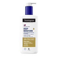 NEUTROGENA Deep Moisture Creme mit Mandelöl - 250ml - Dermatologische Hautpflege