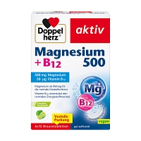 DOPPELHERZ Magnesium 500+B12 Brausetabletten - 6X15Stk - Muskeln, Knochen & Bewegungsapparat