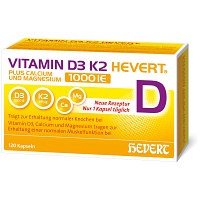 VITAMIN D3 K2 Hevert+Calcium u.Magnes.1000 IE Kps. - 120Stk