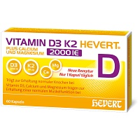 VITAMIN D3 K2 Hevert+Calcium u.Magnes.2000 IE Kps. - 60Stk