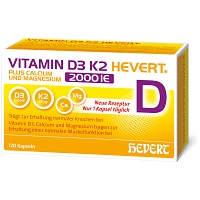 VITAMIN D3 K2 Hevert+Calcium u.Magnes.2000 IE Kps. - 120Stk