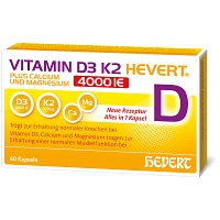 VITAMIN D3 K2 Hevert+Calcium u.Magnes.4000 IE Kps. - 60Stk