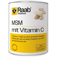 RAAB Vitalfood MSM mit Vitamin C Kapseln - 200Stk