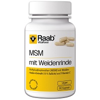 RAAB Vitalfood MSM mit Weidenrinde Kapseln - 90Stk