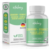CRANBERRY+VITAMIN C 10.000 mg hochdosiert Kapseln - 90Stk - Blasenentzündung