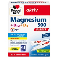 DOPPELHERZ Magnesium 500+B12+D3 Depot DIRECT Pell. - 20Stk - Muskeln, Knochen & Bewegungsapparat