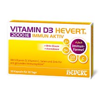 VITAMIN D3 HEVERT 2000 I.E. Immun Aktiv Kapseln - 30Stk